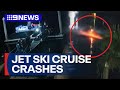 Shocking moment jet ski cruise crashes on the Gold Coast | 9 News Australia