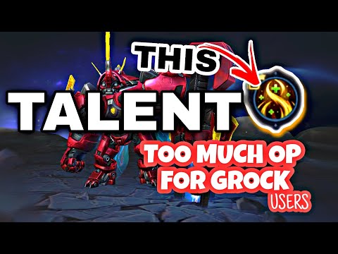 BEST TALENT SET FOR ZONING AND TANKING IN  MOBILE LEGENDS | GROCK + TALENTS GAMEPLAY