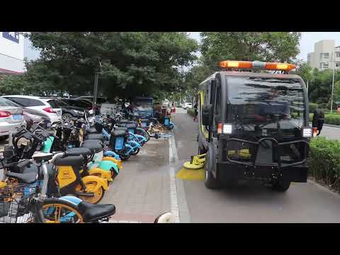 Powerful street sweeper 💪🧹💦！！！Road washing and sweeping truck BY CS60