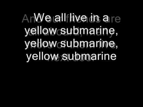 The Beatles - Yellow Submarine (Lyrics)