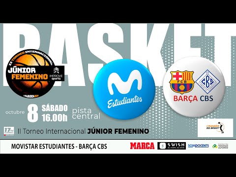 10-#JUNIORFEMENINO |🏀  MOVISTAR ESTUDIANTES - BARÇA CBS (8octubre 16.00H)