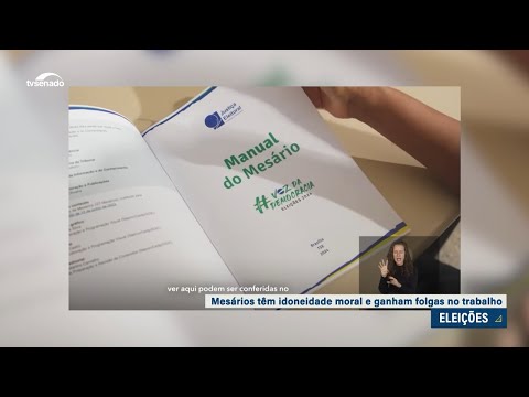 Mesários têm papel indispensável nas eleições