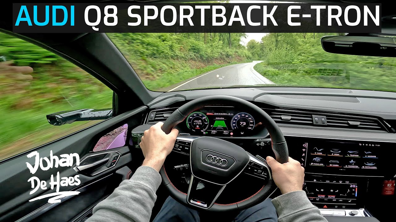 2023 AUDI Q8 SPORTBACK 55 E-TRON QUATTRO 408 HP POV TEST DRIVE