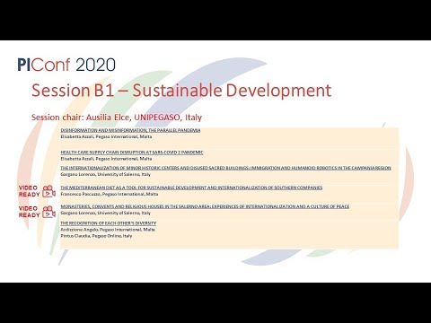 Session B1- Sustainable Development