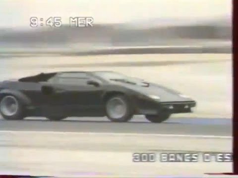 Lamborghini Countach  driven hard on track!!!!!!