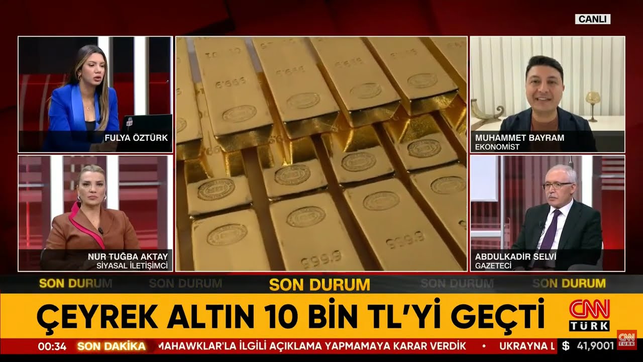 Çeyrek Altın 10 Bin TL'yi Geçti! Piyasalarda Son Durum Ne? 