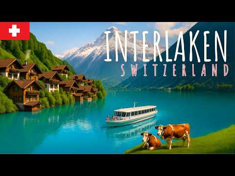 Walking Through INTERLAKEN 🇨🇭✨ Most Beautiful Place in Switzerland | Travel Guide 4K