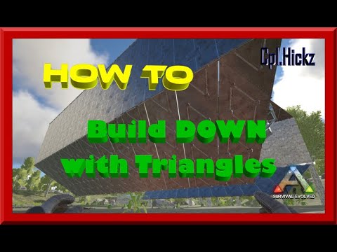 HOW TO BUILD Down with S+ Triangle Roofs || Ark: Survival Evolved