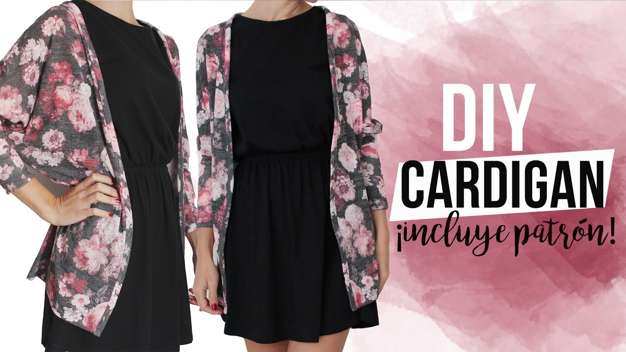 DIY SLOUCHY CARDIGAN | Como hacer una chaqueta de punto ¡muy fácil de coser!