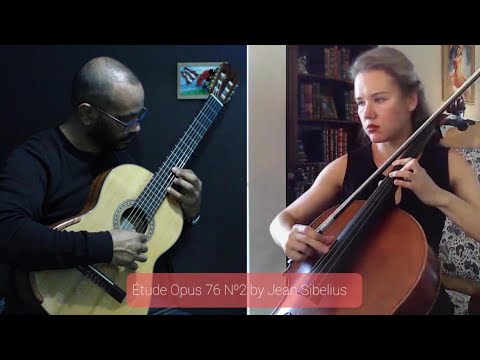 Étude Opus 76 No. 2 by Jean Sibelius. R & I duet (Guitar and Cello)