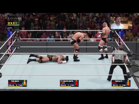 OH SH!#- TY DEATH NOTE vs THE ROCK at WRESTLEMANIA!!!!(WWE 2K18 pt20)MY CAREER