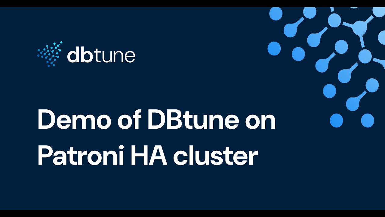 Autonomous performance tuning for self-hosted PostgreSQL Patroni HA clusters