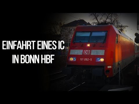 Einfahrt eines IC in Bonn Hbf