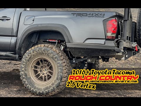How To Install 2016-2022 Toyota Tacoma Rear Shocks | Rough Country Vertex Review Watch B4 You Buy!!!