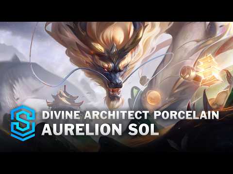 Divine Architect Porcelain Aurelion Sol Skin Spotlight - League of Legends