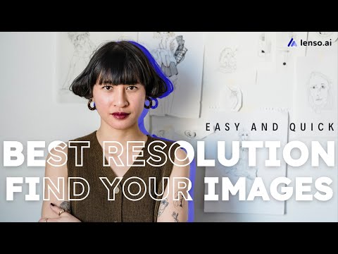 How to find a photo in higher resolution with lenso.ai?