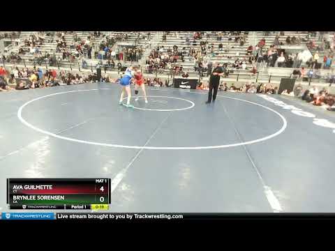 119 Lbs 1st Place Match - Ava Guilmette, CT Vs Brynlee Sorensen, CA 20e5