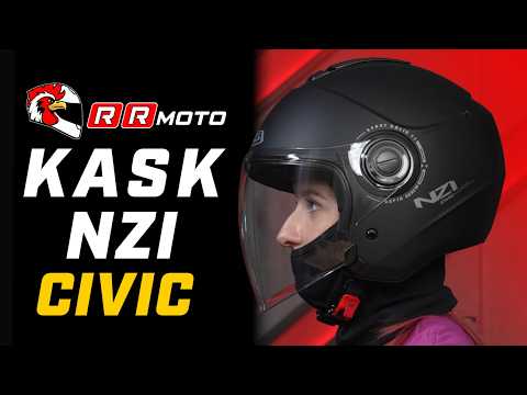 NZI CIVIC _ motocyklowy kask otwarty z ECE 22.06 | komfort, wentylacja i bezpieczeństwo do miasta