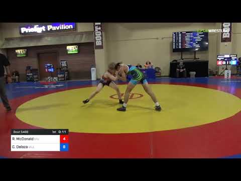 2018 Marine Corps US Open/UWW Junior Freestyle 65 Con 16 #1 - Randy McDonald (SFU) Vs. Chris Deloz