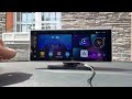 LCD monitor 11,26" - Apple CarPlay / Android auto / Bluetooth / WIFI / kamerový vstup AHD - Video Youtube