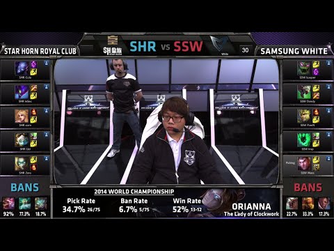 Samsung White vs Royal Club | Game 1 Grand Finals S4 Worlds LOL 2014 Playoffs | SSW vs SHRC G1 Full