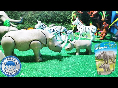 Playmobil Rinoceronte con bebe