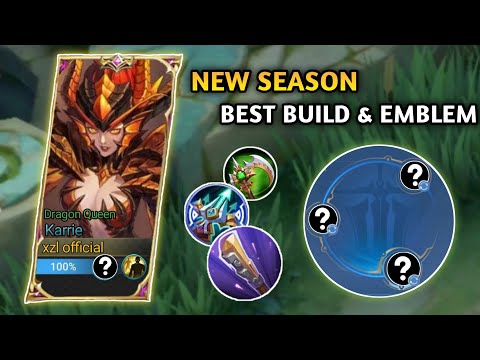 KARRIE BEST BUILD AND EMBLEM SET THIS NEW SEASON (JULY 2023) | MOBILE LEGENDS
