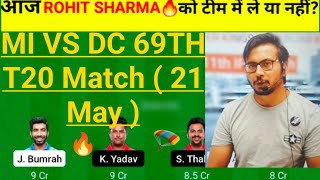 MI vs DC Team II MI vs DC Team Prediction II IPL 2022 II mi vs dc