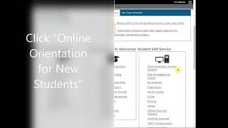 HFC New Student Orientation instructions