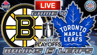 Boston Bruins vs Toronto Maple Leafs Game 4 LIVE Stream Game Audio | NHL Playoffs Streamcast & Chat