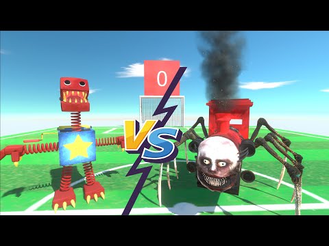 CHOO CHOO CHARLES  Fighting Boxy Boo Who Will Win? - Animal Revolt Battle Simulator