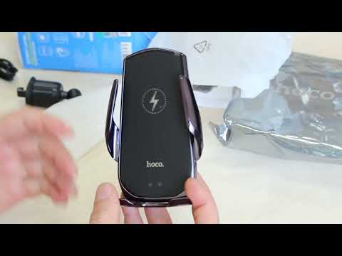 Автодержатель для смартфона Hoco CA202 Plus 15W. Беспроводная зарядка - фото 1 - id-p2572762752