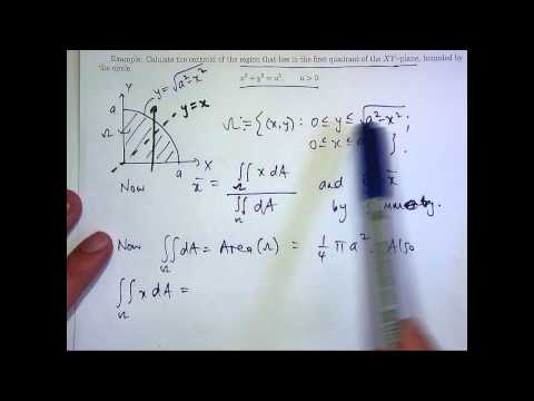 Centroid and Double Integrals