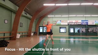 BADMINTON TECHNIQUE #5 - STRAIGHT SMASH