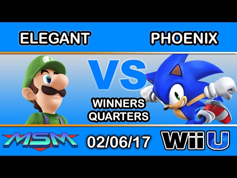 MSM 84 - Elegant (Luigi) Vs. MMG | Phoenix (Sonic) Winners Quarters - Smash Wii U