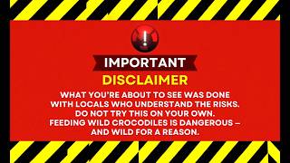 Feeding wild Crocodiles with locals in Puerto Escondido, Mexico 🇲🇽 [4K]