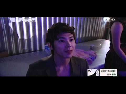 110618 Mnet SMTOWN Live World Tour in Paris - Yunho Interview