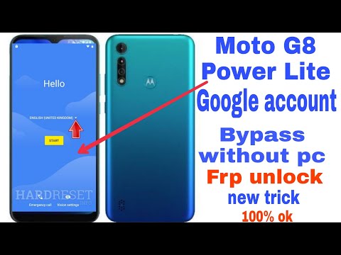 Moto G8 Power Lite Google Account Bypass | Frp Unlock without pc new method 100% ok