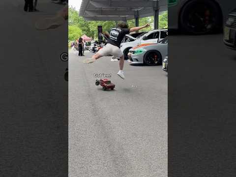 Crashing into @VigilanteGarage  corvette! Full video coming soon! #rccars #shorts #carguy
