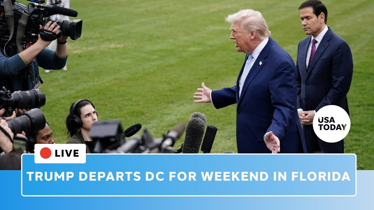 Live: Trump boards Air Force One en route to Mar-a-Lago as more troops set to deploy amid Iran war