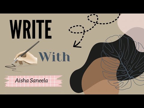 Write Welcome 😍 In Cursive Writing With Sketch Pen🖊 | English Writing | Aisha Saneela