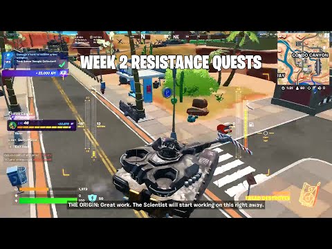 How To Complete ALL WEEK 2 RESISTANCE QUESTS in Fortnite Chapter 3 Season 2
