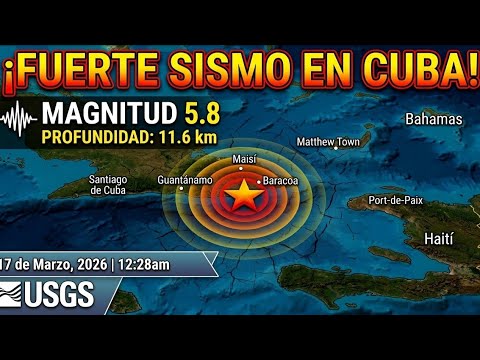 Atención, Fuerte sismo en Cuba