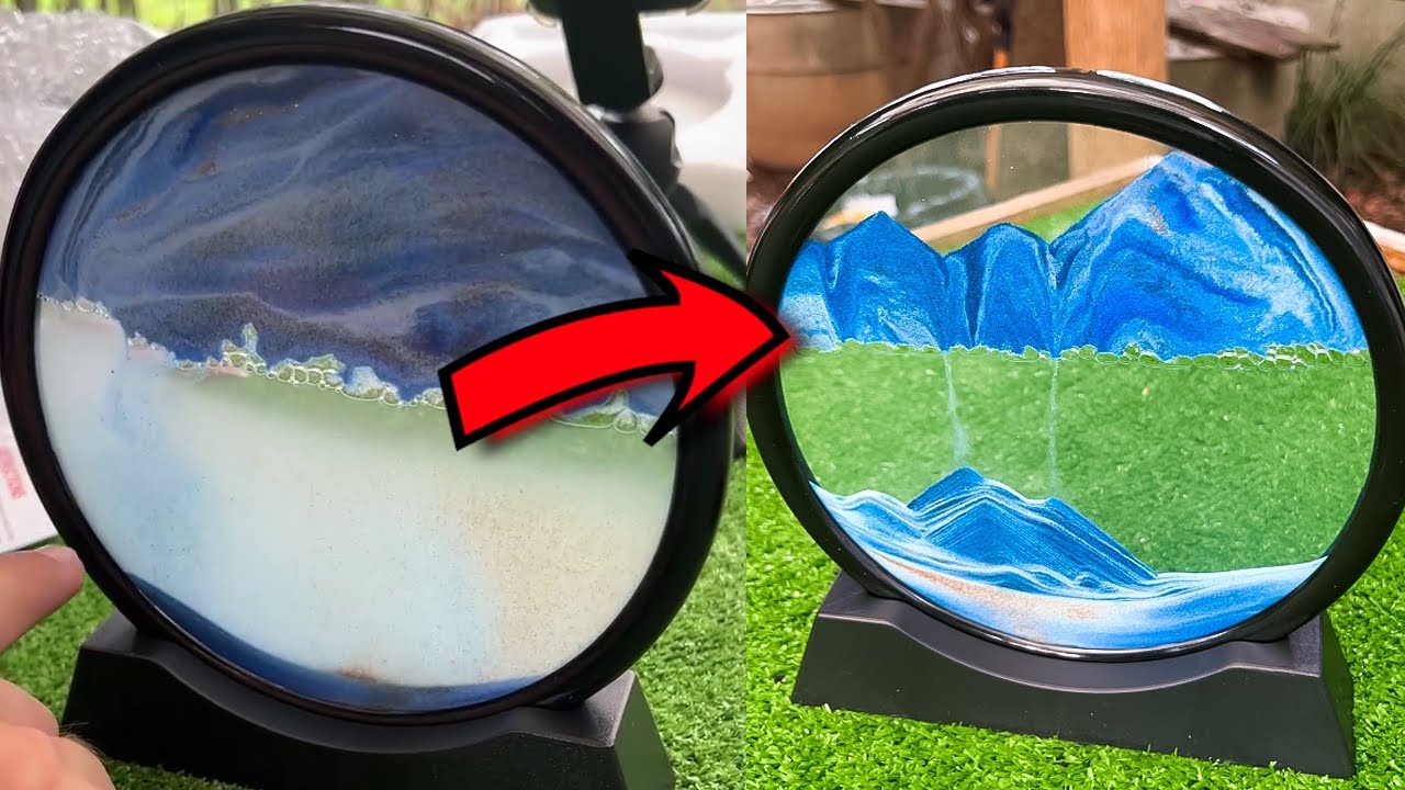 Esse dispositivo de areia sensorial é muito satisfatório 🧘🏻