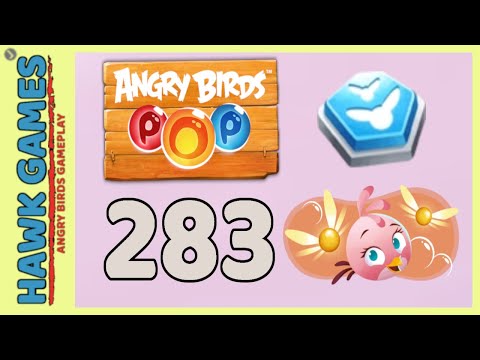 Angry Birds Stella POP Bubble Shooter Level 283 - Walkthrough, No Boosters