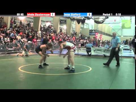 Men`s Freestyle 80 KG Johnhn Staudenmayer vs. Jesse Stafford