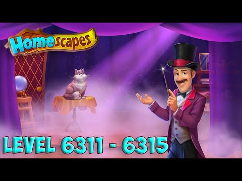 Homescapes level 6311 - 6315 🏡 Playrix HD 👋😘✌️
