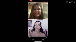 When I went live with tv actress Jayashree Venketaramanan video