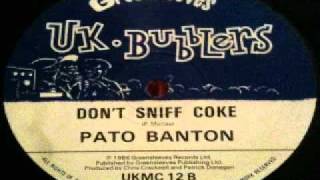 Pato Banton - don't sniff coke (GREENSLEEVES - UK BUBBLERS - 1986) 12inch