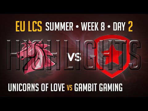 Unicorns of Love vs Gambit Gaming HIGHLIGHTS | Week 8 Day 2 EU LCS Summer Split 2015 S5 | UOL vs GMB